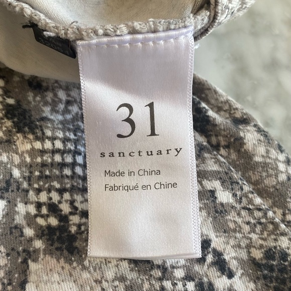 ANTHROPOLOGIE Sanctuary Snake Print Skinny Jeans - Picture 8 of 8